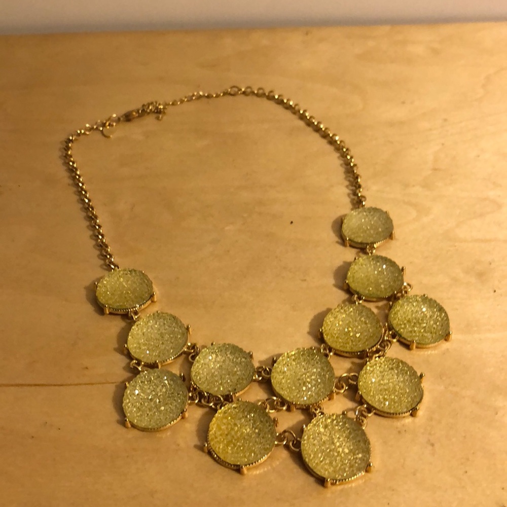 Gold/yellow statement necklace